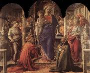 Fra Filippo Lippi Madonna and Child with St Fredianus and St Augustine china oil painting artist